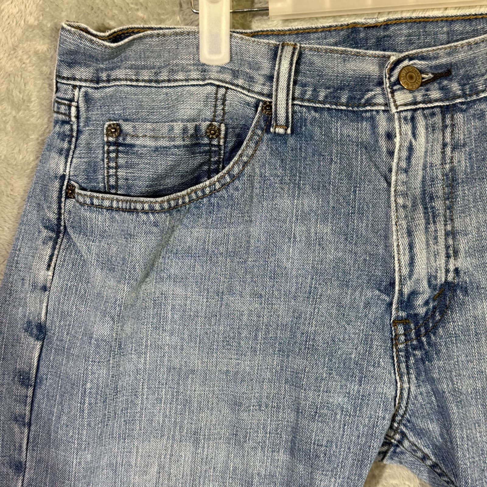 Levi’s 559 Men’s Jeans 34x30 Blue Denim Mid-Rise Straight Leg - Thumbnail 5