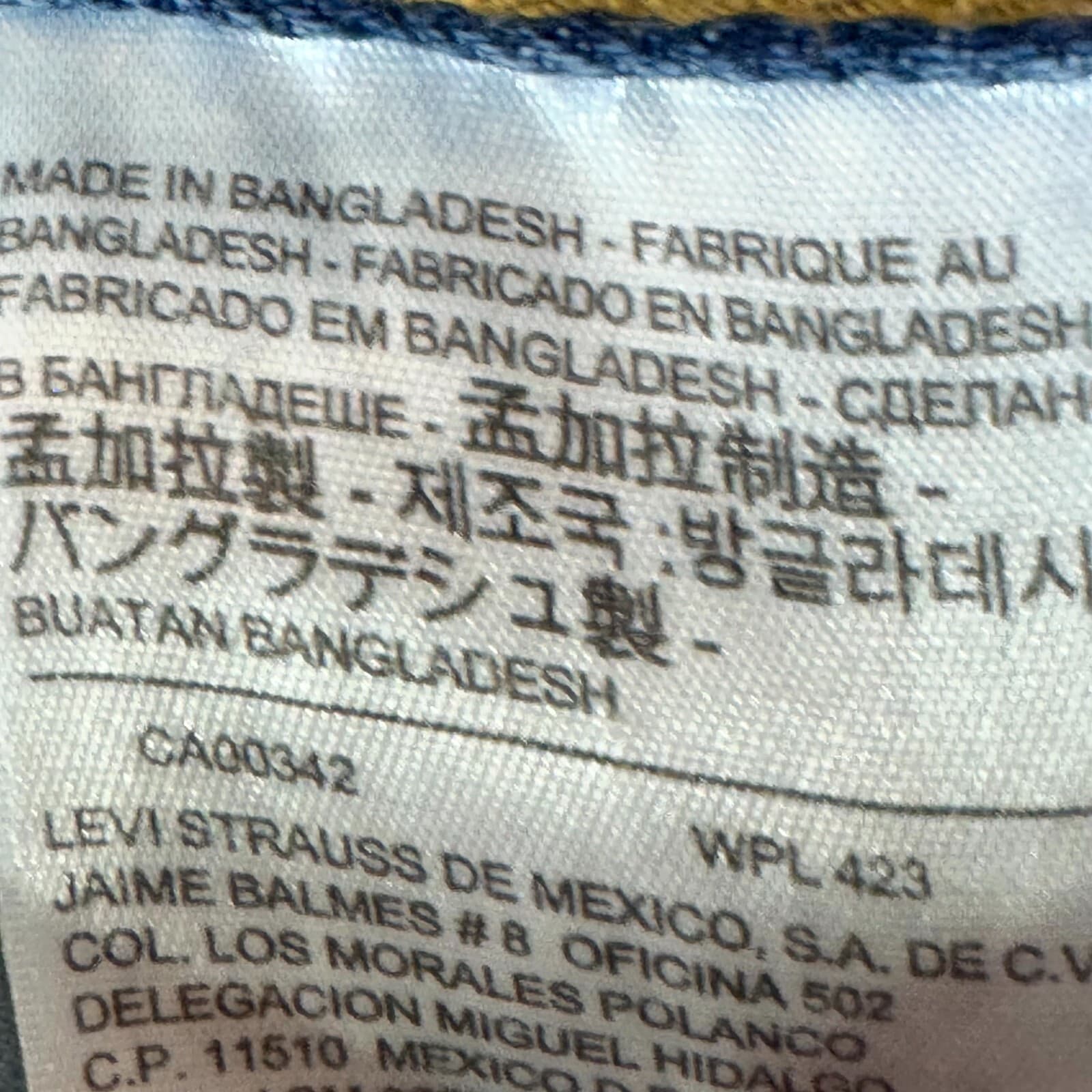 Levi’s 550 Men’s Jeans 38x34 Blue Denim High-Rise Straight Leg - Thumbnail 12