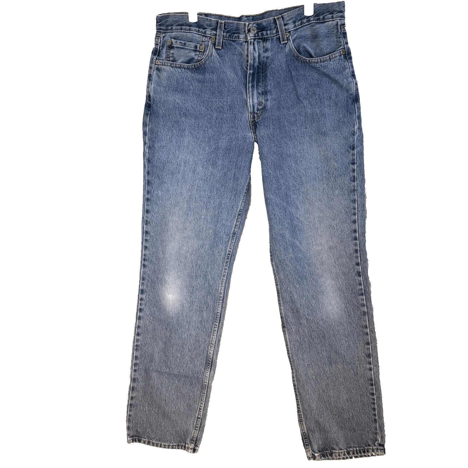 Vintage Levis 550 Jeans Mens 34x34 Blue Relaxed Tapered Distressed Denim - Image 1