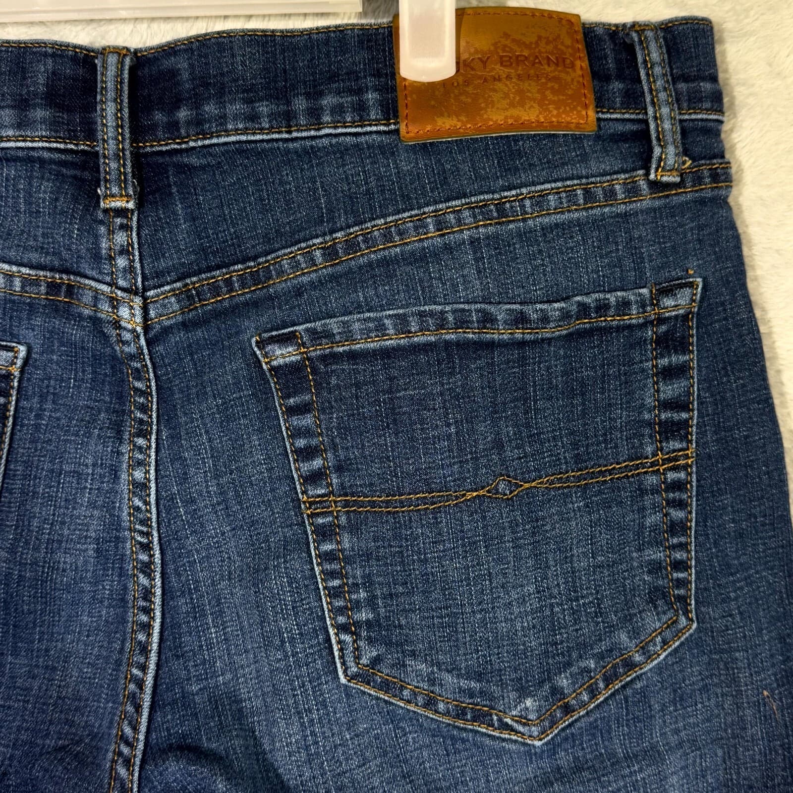 Lucky Brand 121 Men’s Jeans 36x30 Blue Denim Stretch Slim Straight - Thumbnail 7