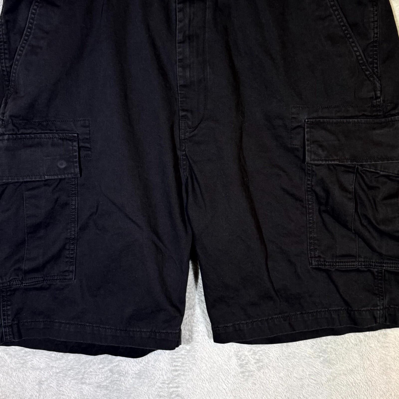 Levi’s Men’s Cargo Shorts 42 Black 100% Cotton High-Rise Classic Fit - Thumbnail 5