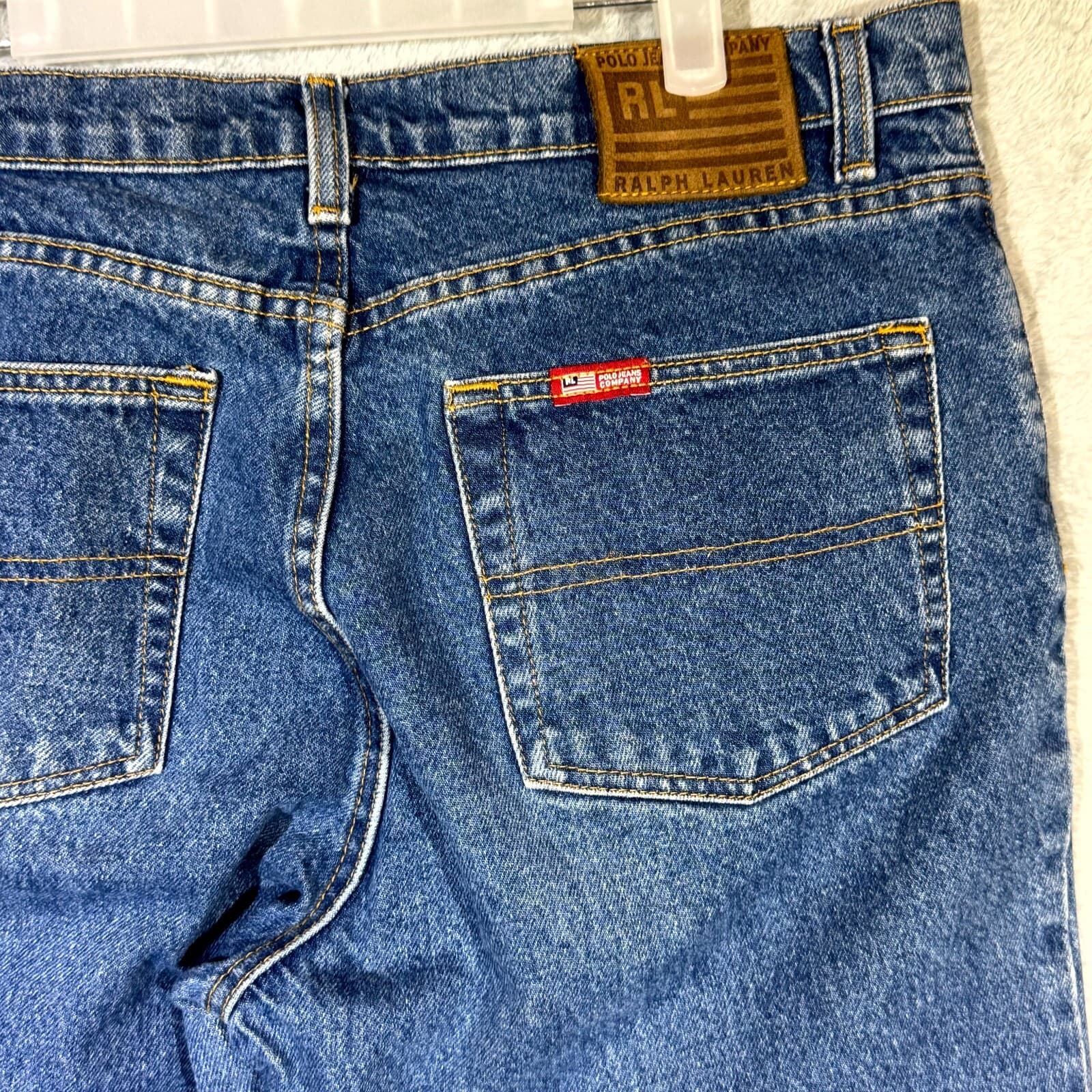 Ralph Lauren Polo Jeans Womens 12x31 Blue Denim High Rise Straight Leg Saturday - Thumbnail 7