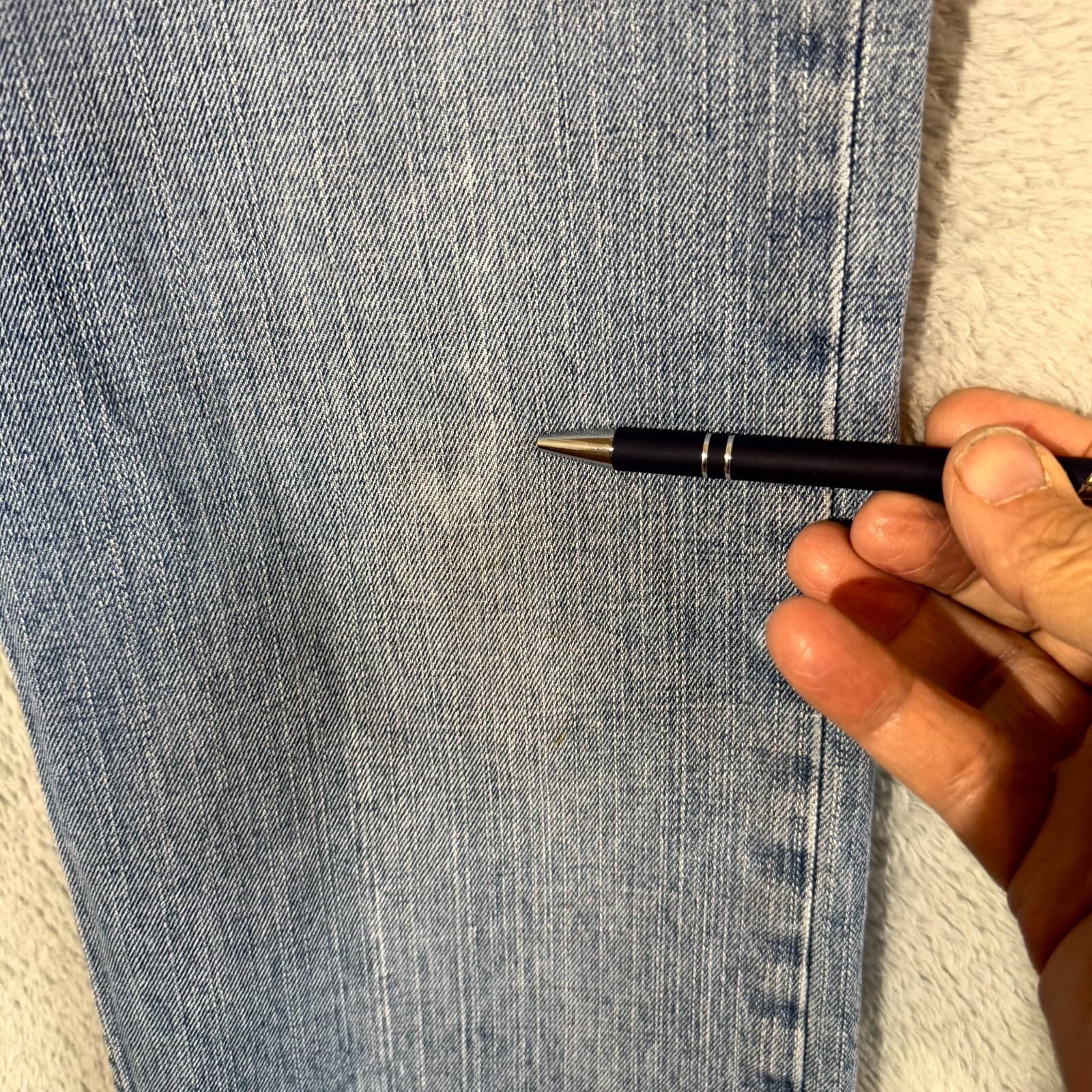 Levi’s 559 Men’s Jeans 34x30 Blue Denim Mid-Rise Straight Leg - Thumbnail 3