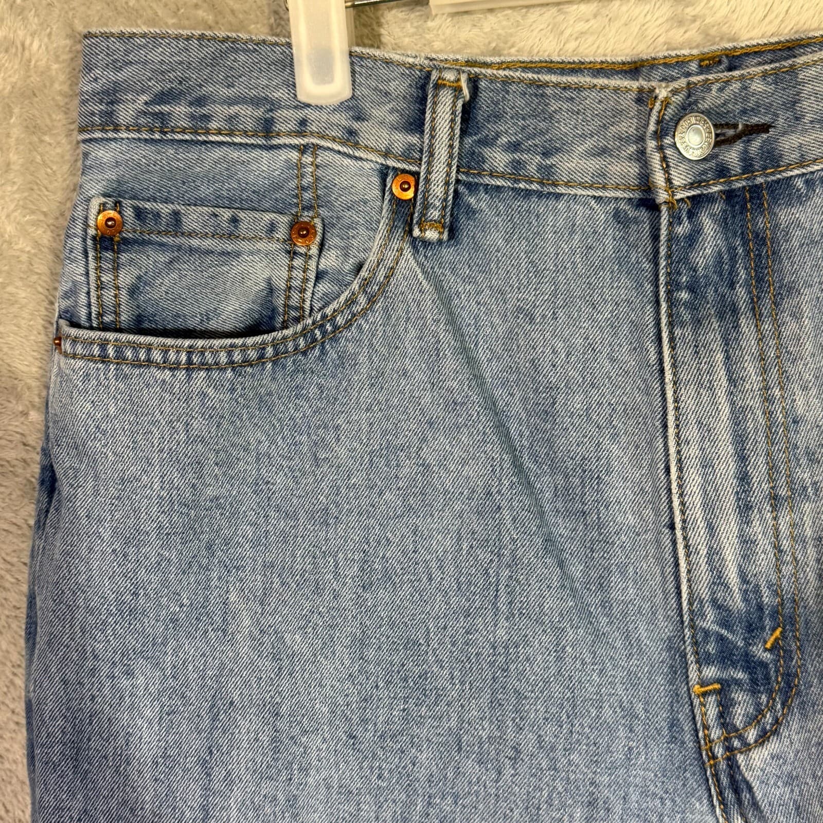 Levi’s 550 Men’s Jeans 38x34 Blue Denim High-Rise Straight Leg - Thumbnail 3