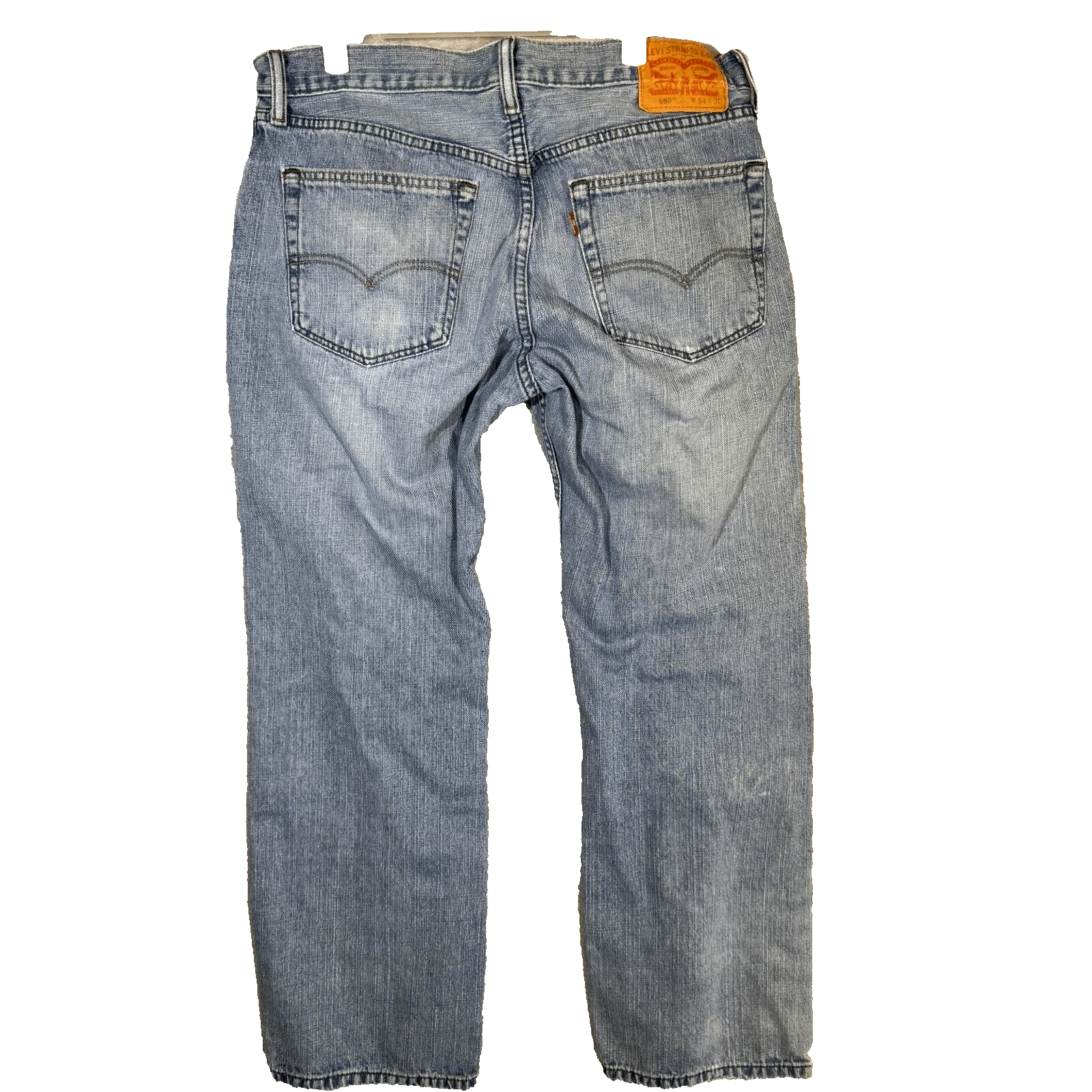 Levi’s 559 Men’s Jeans 34x30 Blue Denim Mid-Rise Straight Leg - Thumbnail 2