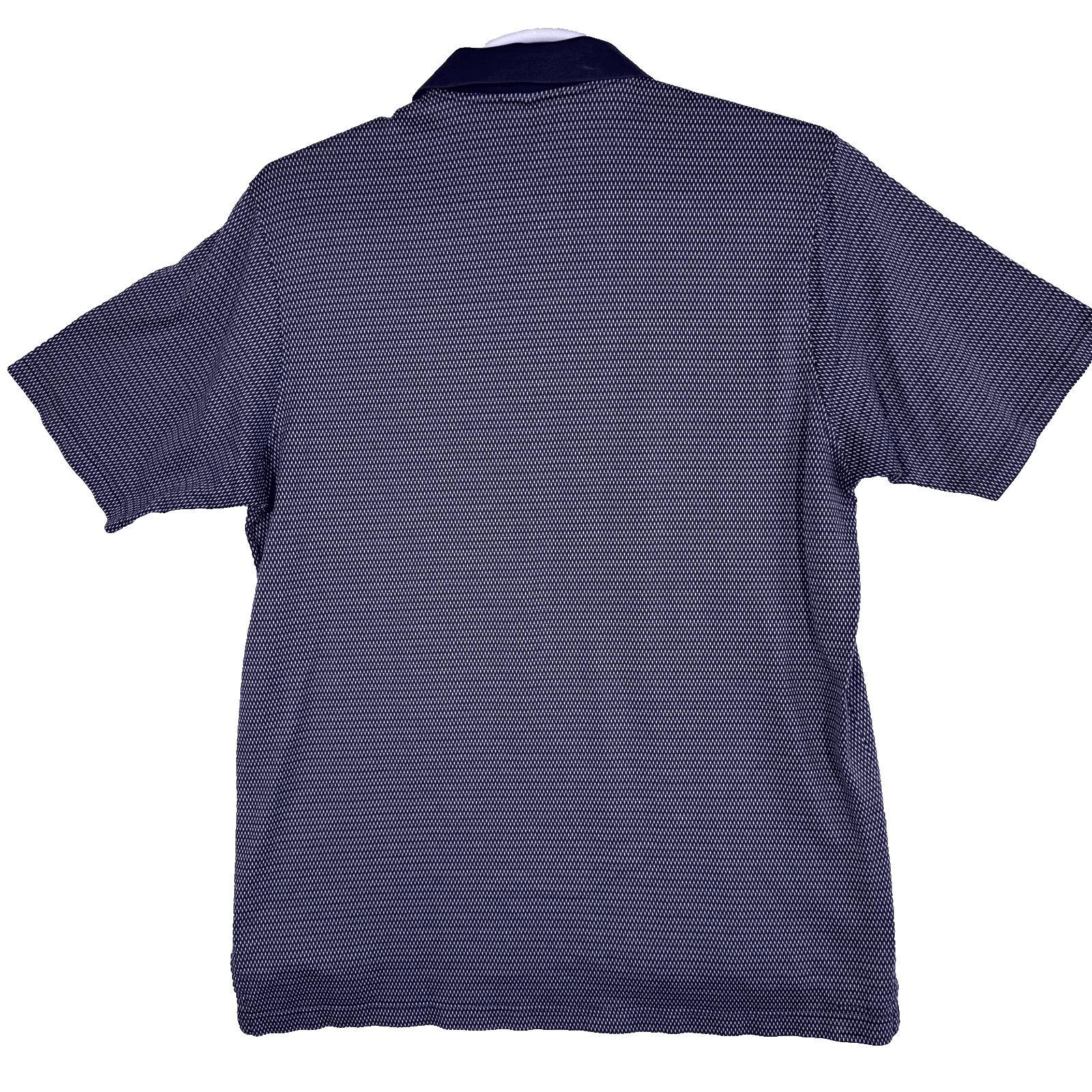 Peter Millar Polo Shirt Mens XL Purple Navy Micro Print Golf 3 Button - Thumbnail 2