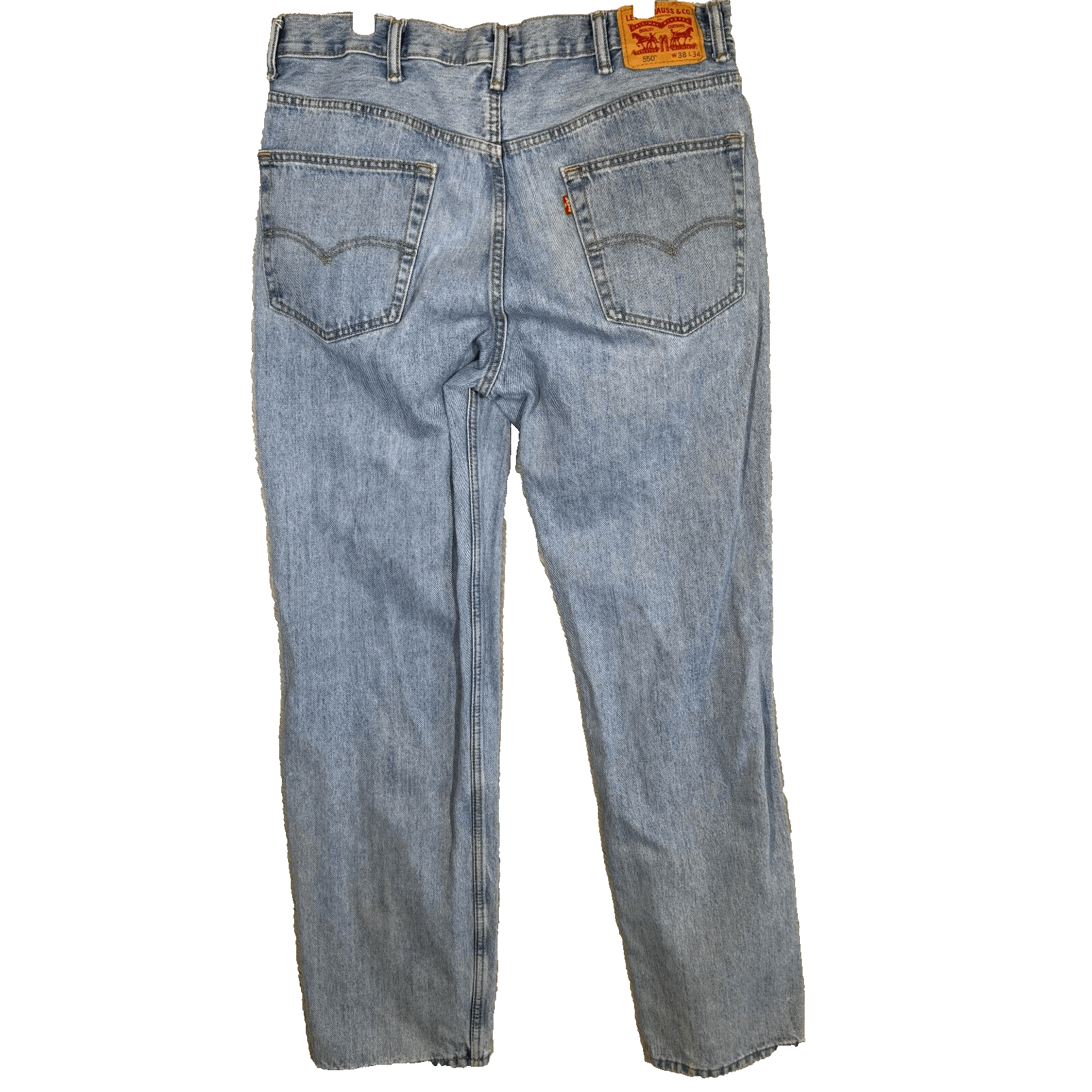 Levi’s 550 Men’s Jeans 38x34 Blue Denim High-Rise Straight Leg - Thumbnail 2