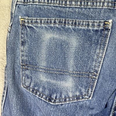 Dickies Jeans Boys 16 Reg Blue Carpenter Regular Fit Denim Work Medium Wash - Thumbnail 5