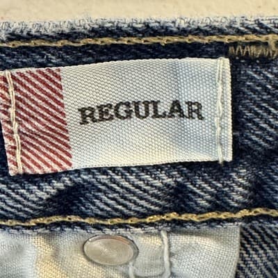 Dickies Jeans Boys 16 Reg Blue Carpenter Regular Fit Denim Work Medium Wash - Thumbnail 7