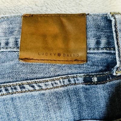 Lucky Brand 361 Vintage Straight Jeans Mens 38x32 Blue Light Wash Denim - Thumbnail 4