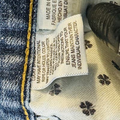 Lucky Brand 361 Vintage Straight Jeans Mens 38x32 Blue Light Wash Denim - Thumbnail 8