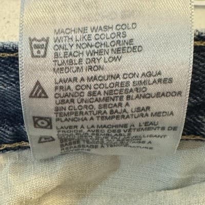 Dickies Jeans Boys 16 Reg Blue Carpenter Regular Fit Denim Work Medium Wash - Thumbnail 9