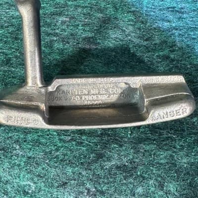 Vintage Ping Anser Blade Putter 34.5 In Mens RH Karsten USA Steel Silver - Image 1