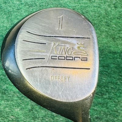 King Cobra Offset Driver Mens RH 46 In Graphite Shaft Green Stainless Golf Club - Image 1