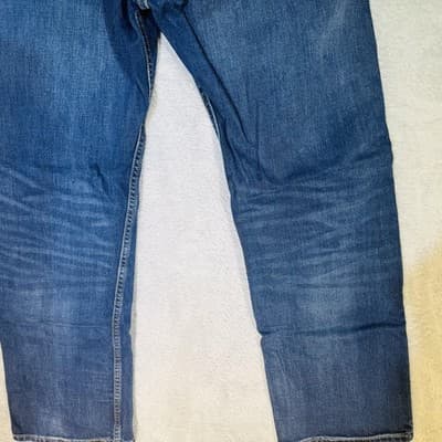 Levis 569 Jeans Mens 29x30 Blue Medium Wash Relaxed Straight Denim Mid Rise - Thumbnail 4