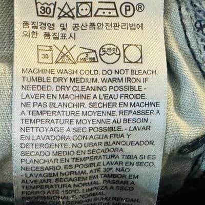 Levis 569 Jeans Mens 29x30 Blue Medium Wash Relaxed Straight Denim Mid Rise - Thumbnail 8