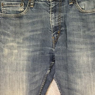 Levis 514 Jeans Mens 32x30 Blue Stretch Denim Straight Distressed Medium Wash - Thumbnail 3