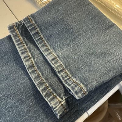 Levis 514 Jeans Mens 32x30 Blue Stretch Denim Straight Distressed Medium Wash - Thumbnail 11