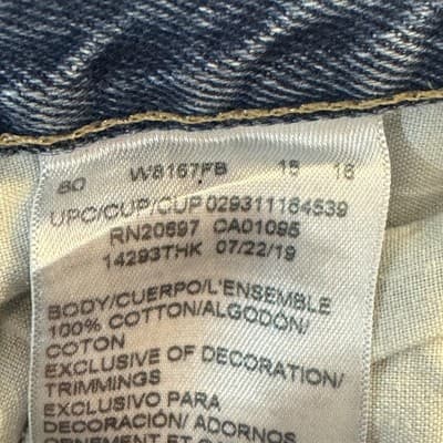 Dickies Jeans Boys 16 Reg Blue Carpenter Regular Fit Denim Work Medium Wash - Thumbnail 8