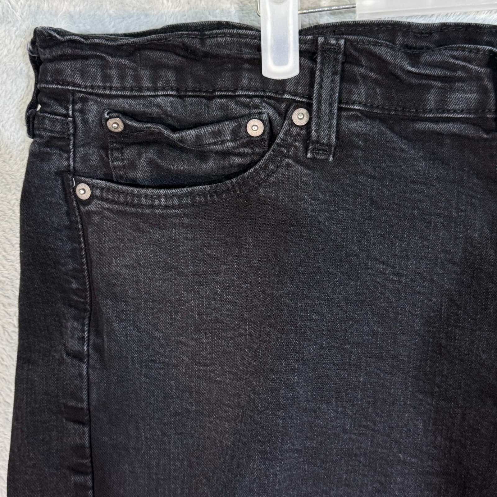 Levi's 541 Mens Jeans 40x32 Black Stretch Mid Rise Athletic Fit Straight - Thumbnail 3