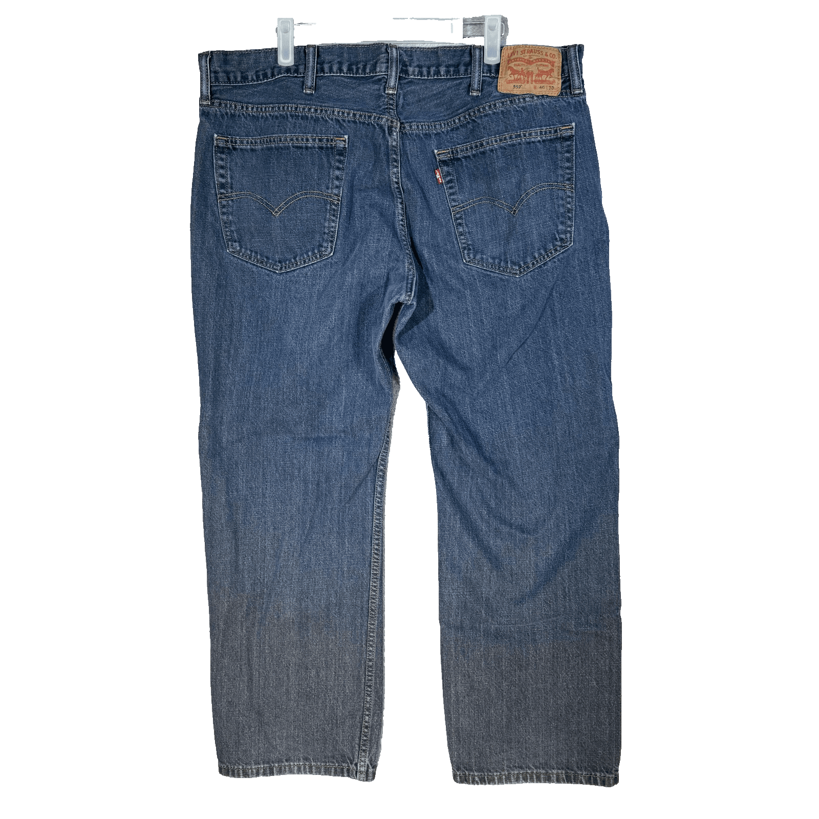 Levis 559 Jeans Mens 40x30 (38x29) Blue Denim Relaxed Straight Classic - Thumbnail 2