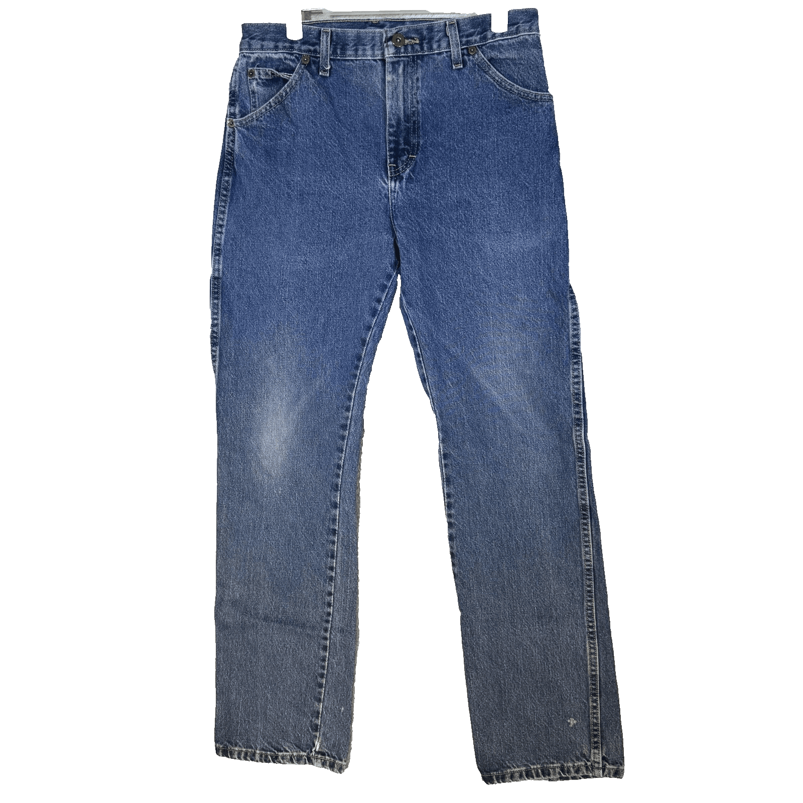 Dickies Jeans Boys 16 Reg Blue Carpenter Regular Fit Denim Work Medium Wash - Image 1