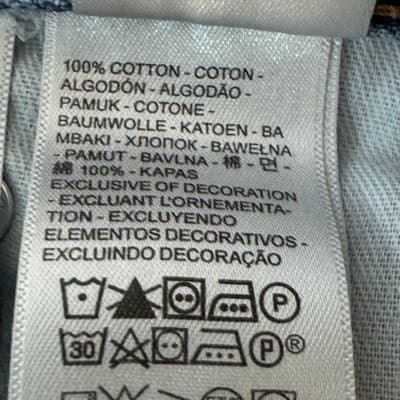 Levis 469 Shorts Mens 38 Light Wash Denim Relaxed Fit Bermuda Casual - Thumbnail 5