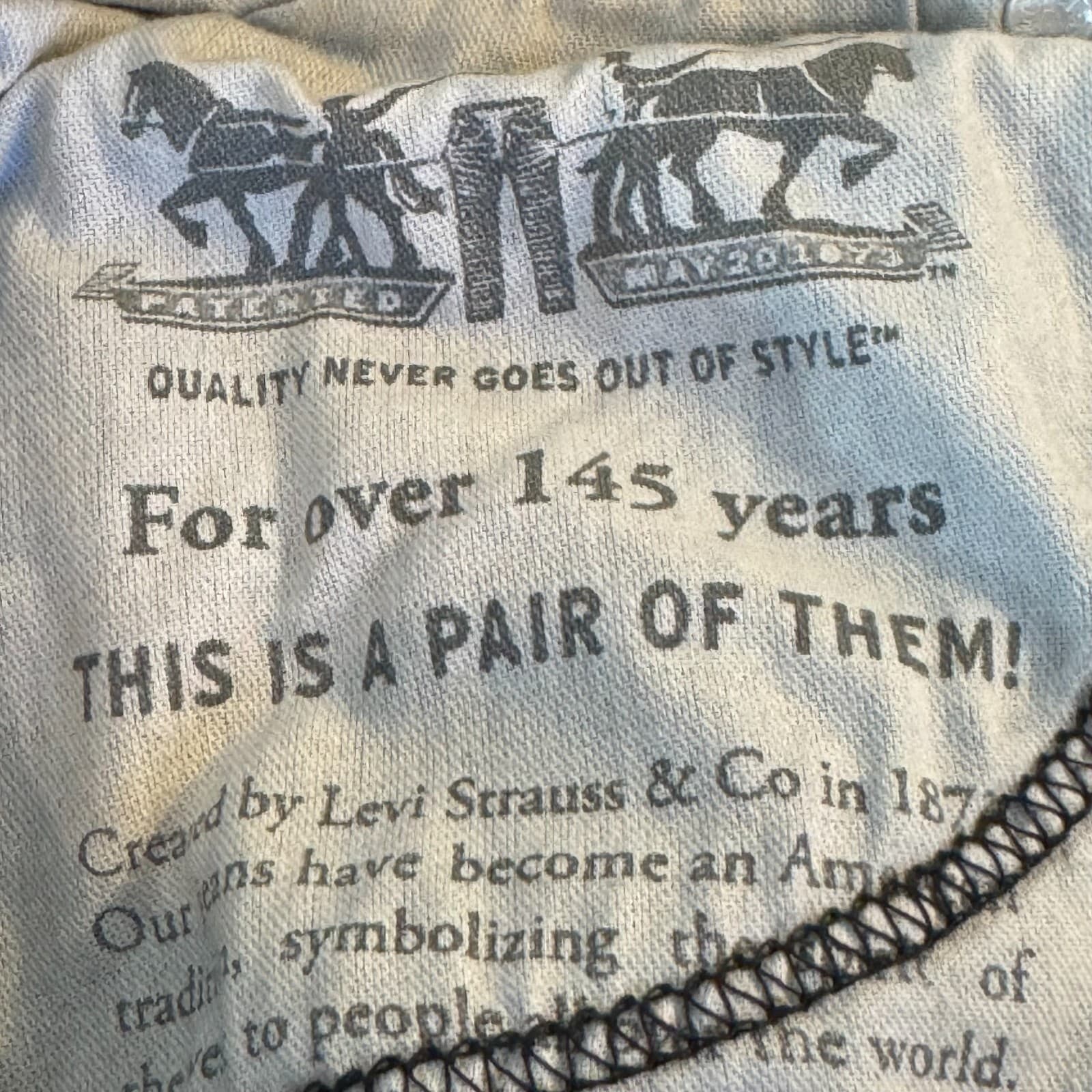 Levi's 541 Mens Jeans 40x32 Black Stretch Mid Rise Athletic Fit Straight - Thumbnail 11