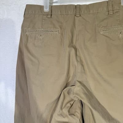 Polo Ralph Lauren Preston Pants Mens 35x30 Classic Chino Khaki Embroidered - Thumbnail 8