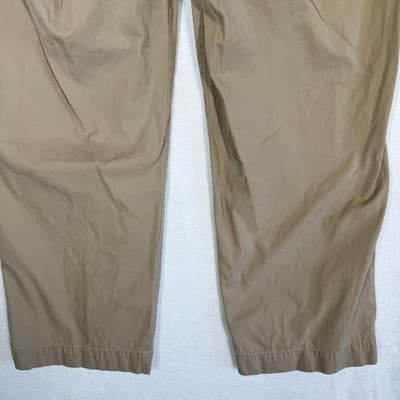 Polo Ralph Lauren Preston Pants Mens 35x30 Classic Chino Khaki Embroidered - Thumbnail 7