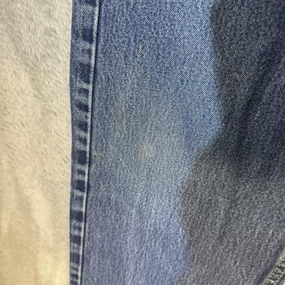 Levis 505 Jeans Mens 34x29 (34x30) Blue Medium Wash Straight Leg Regular Fit - Thumbnail 2