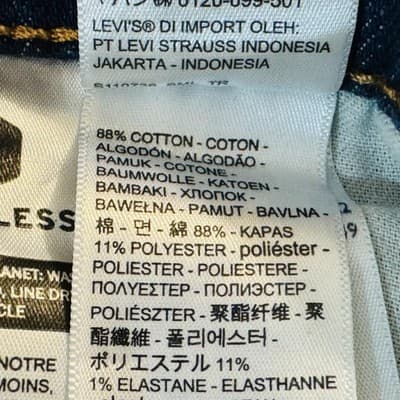 Levis 514 Jeans Mens 28x30 Blue Medium Wash Straight Denim Stretch Mid Rise - Thumbnail 6