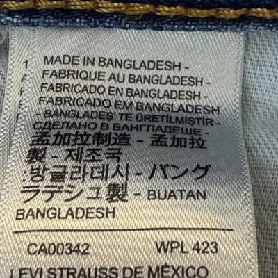 Levis 469 Shorts Mens 38 Light Wash Denim Relaxed Fit Bermuda Casual - Thumbnail 4