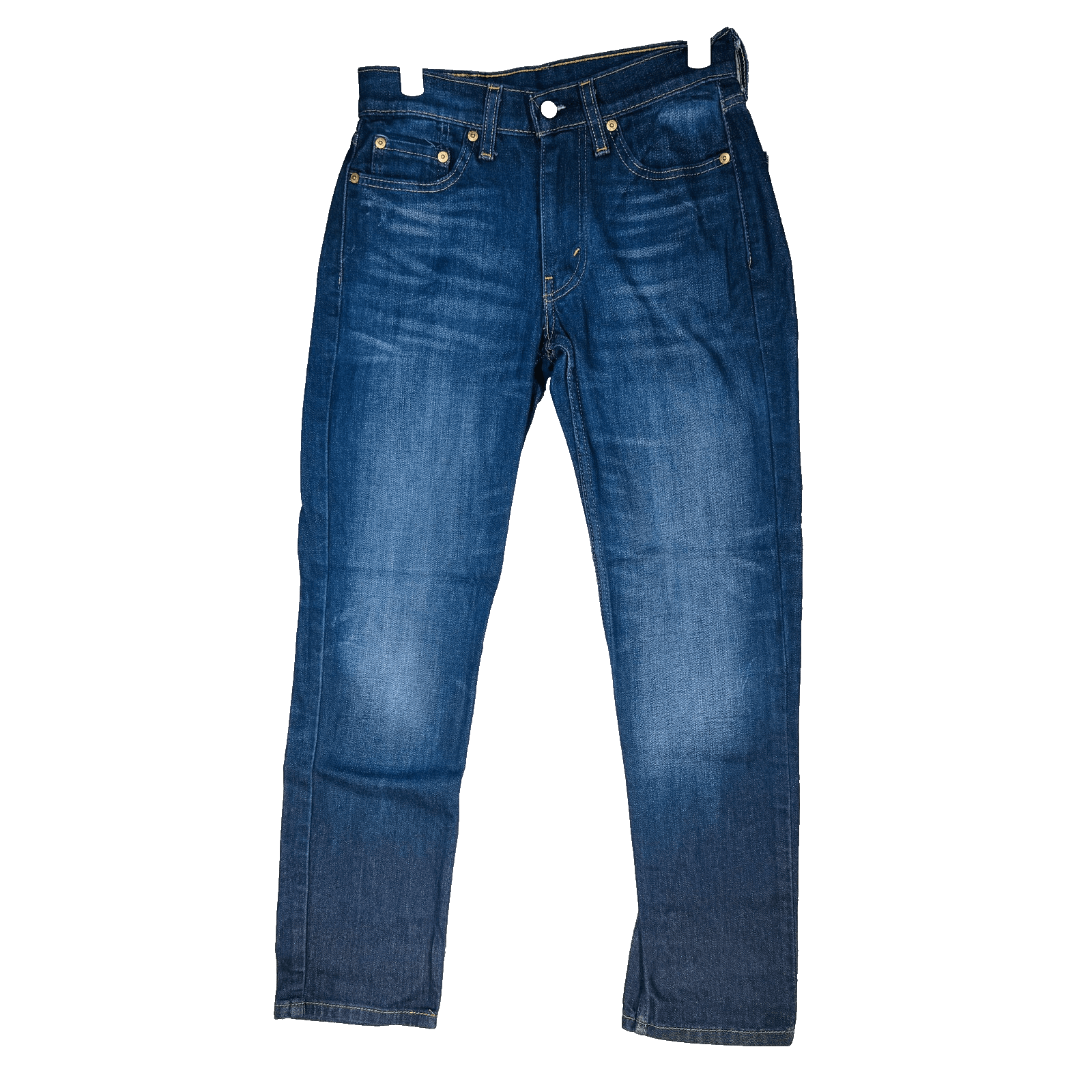 Levis 514 Jeans Mens 28x30 Blue Medium Wash Straight Denim Stretch Mid Rise - Image 1