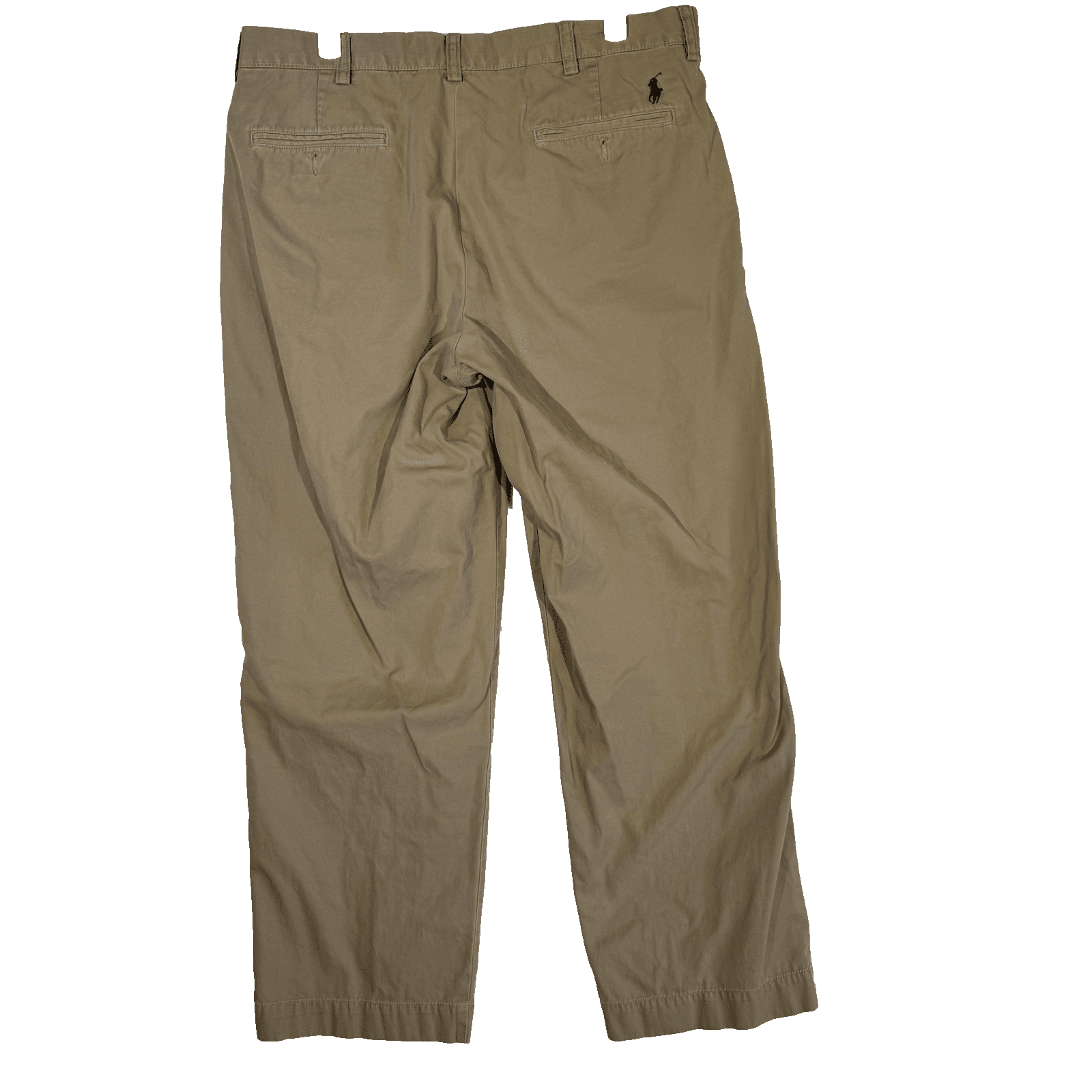 Polo Ralph Lauren Preston Pants Mens 35x30 Classic Chino Khaki Embroidered - Thumbnail 2