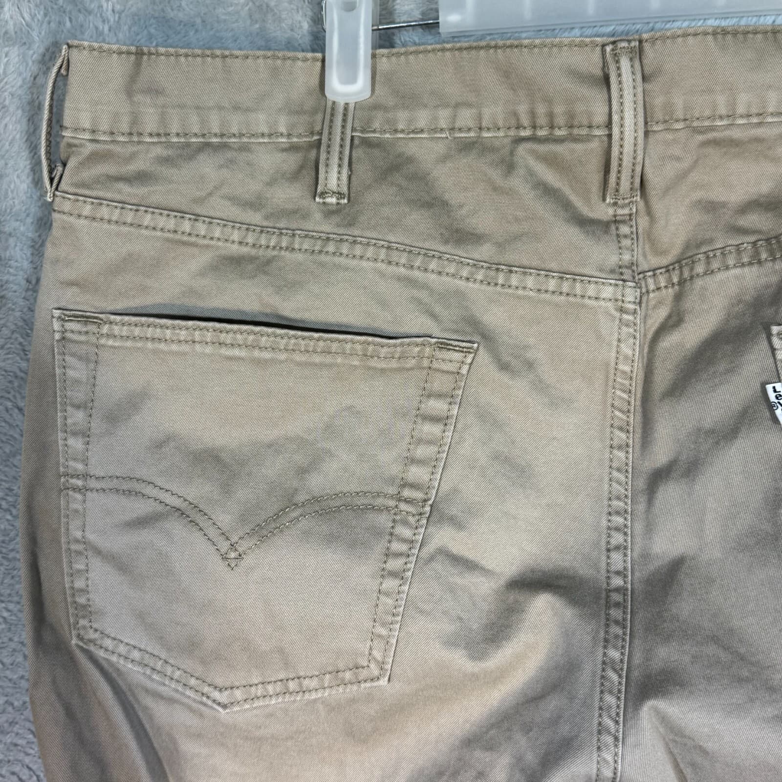 Levi's 541 Men's Jeans 39x32 Beige Stretch Mid-Rise Straight Leg - Thumbnail 6