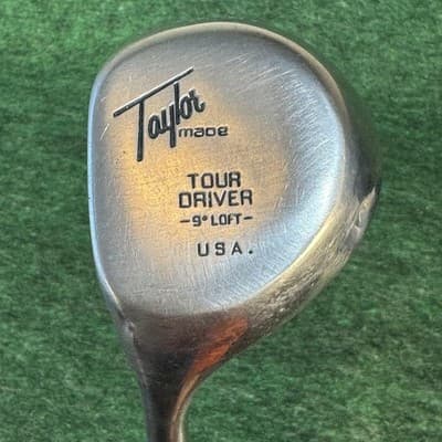 Vintage TaylorMade Tour Driver 9° Mens LH Stiff Steel Metalwood USA 1-Wood - Image 1