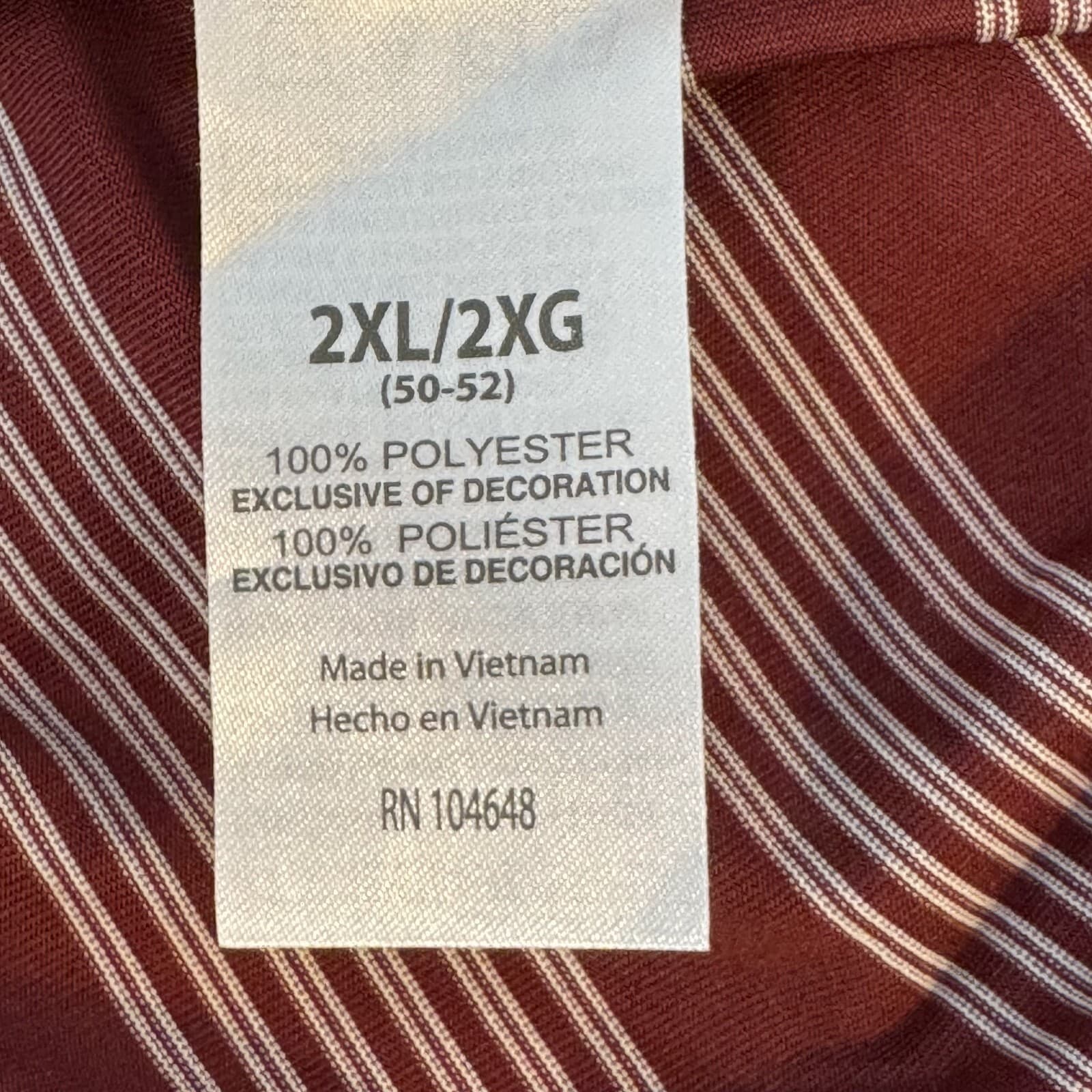 Knights Apparel Polo Shirt Men’s 2XL Maroon White Stripe Florida State Seminoles - Thumbnail 15