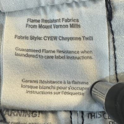 Carhartt Pants Mens 36x36 Blue Flame Resistant FR Workwear Chino Twill CAT 2 - Thumbnail 7