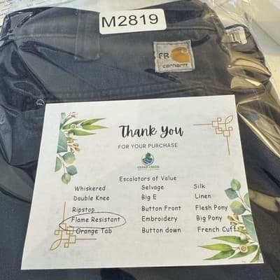 Carhartt Pants Mens 36x36 Blue Flame Resistant FR Workwear Chino Twill CAT 2 - Thumbnail 8