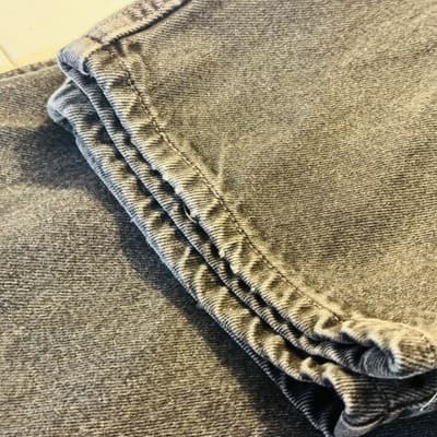 Vintage Levis 550 Jeans Mens 38x32 Black Charcoal Wash Relaxed Tapered Denim 90s - Thumbnail 7