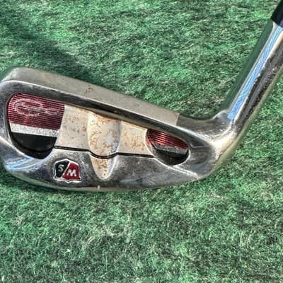 Wilson Staff Mens 6 Iron Golf Club Half & Half 76g Shaft RH Steel Graphite - Image 1