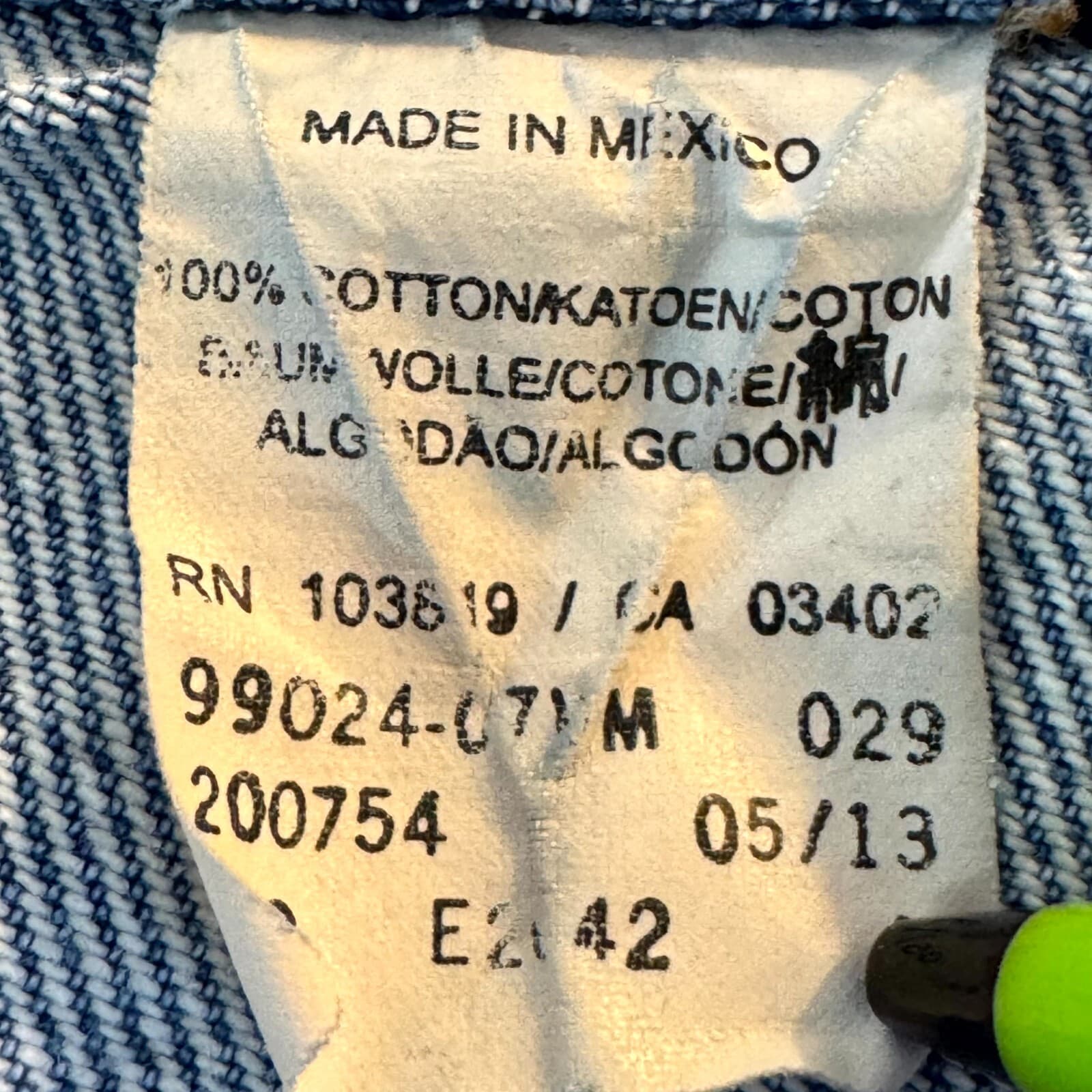 Harley-Davidson Men’s Jeans 36X30 Blue Denim Stone Wash Mid-Rise Straight - Thumbnail 15