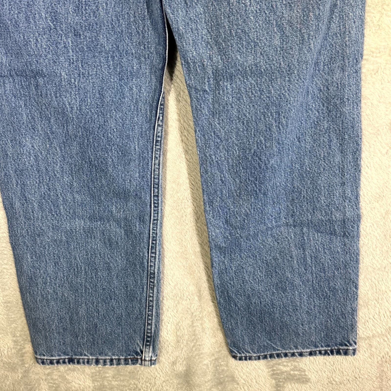 Harley-Davidson Men’s Jeans 36X30 Blue Denim Stone Wash Mid-Rise Straight - Thumbnail 8