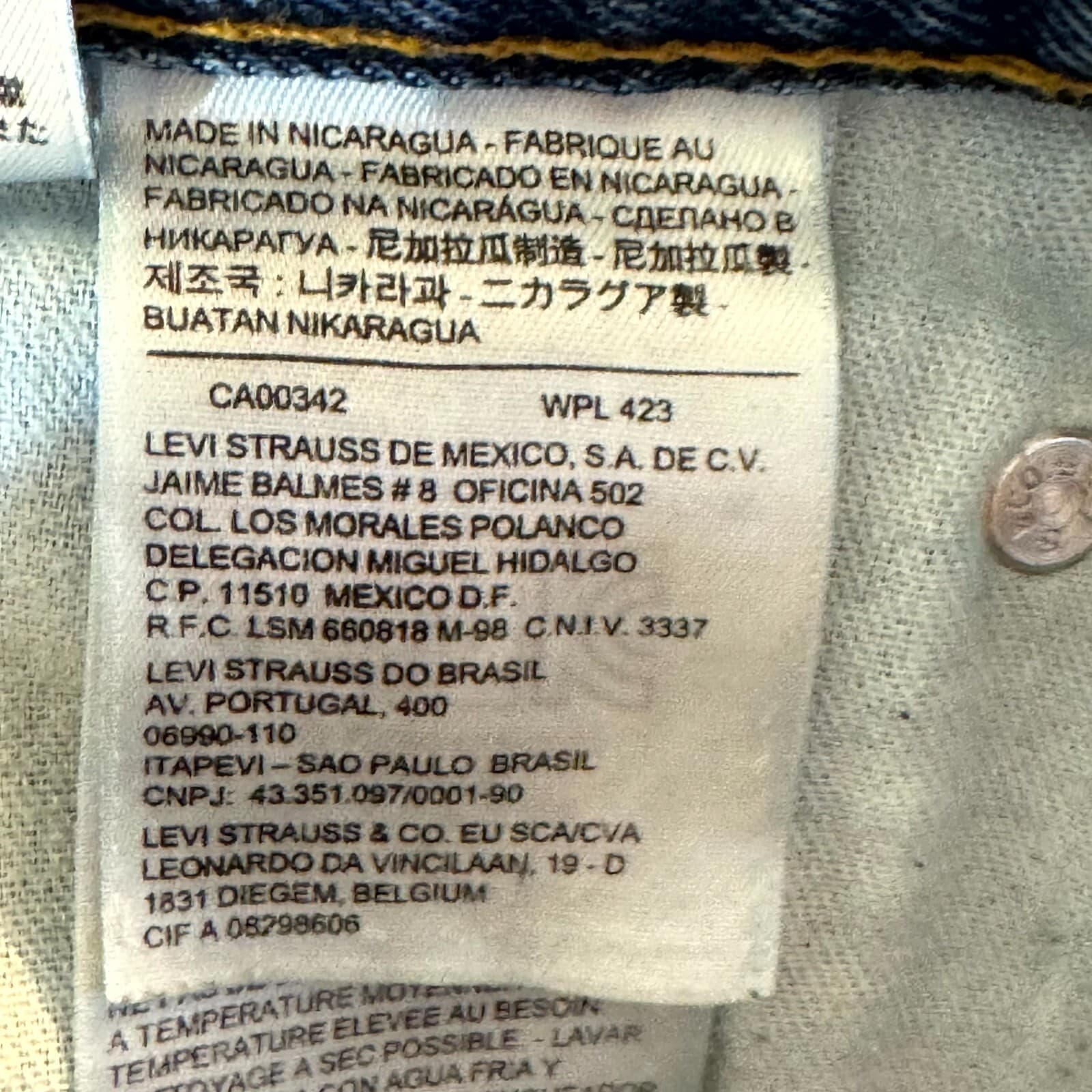 Levi’s 550 Men’s Jeans 42x36 Blue Denim High-Rise Regular Fit Zip Fly - Thumbnail 4