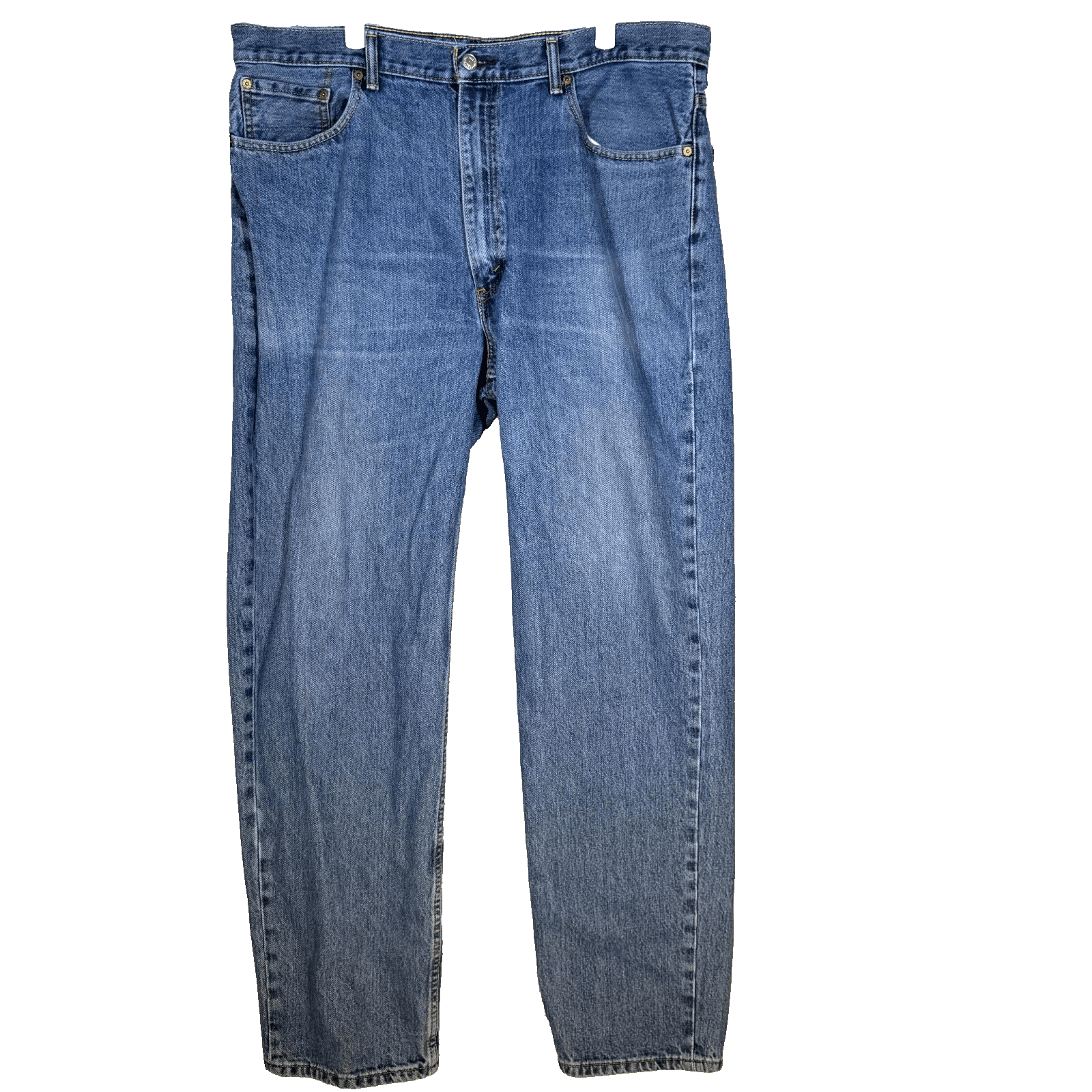 Levi’s 550 Men Jeans 40x36 Blue Denim Relaxed Fit High Rise Straight Zip Fly - Image 1