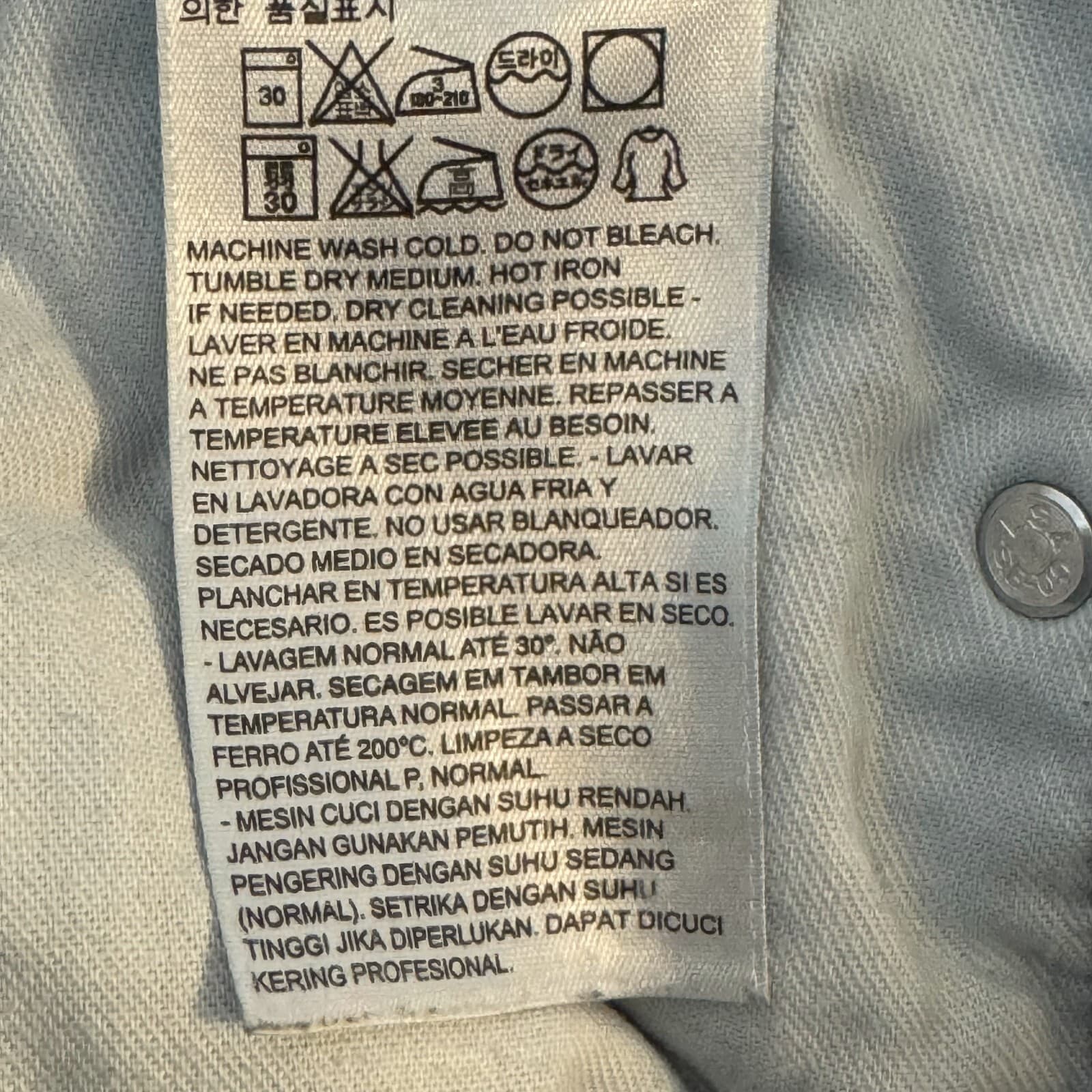 Levi's 550 Men Jeans 33x30 Blue Denim Mid-Rise Relaxed Fit Straight Leg Zip Fly - Thumbnail 9