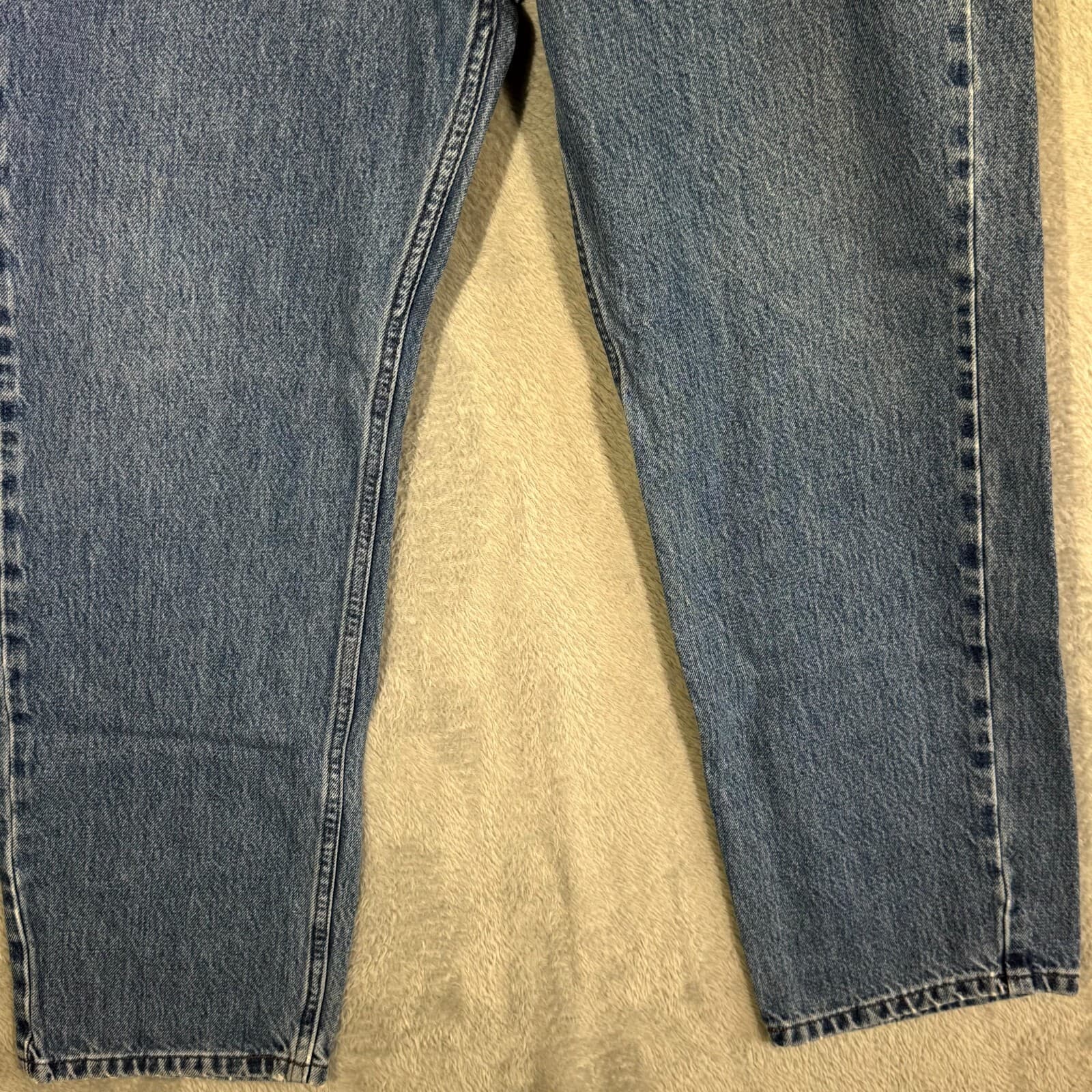 Harley-Davidson Men’s Jeans 36X30 Blue Denim Stone Wash Mid-Rise Straight - Thumbnail 5