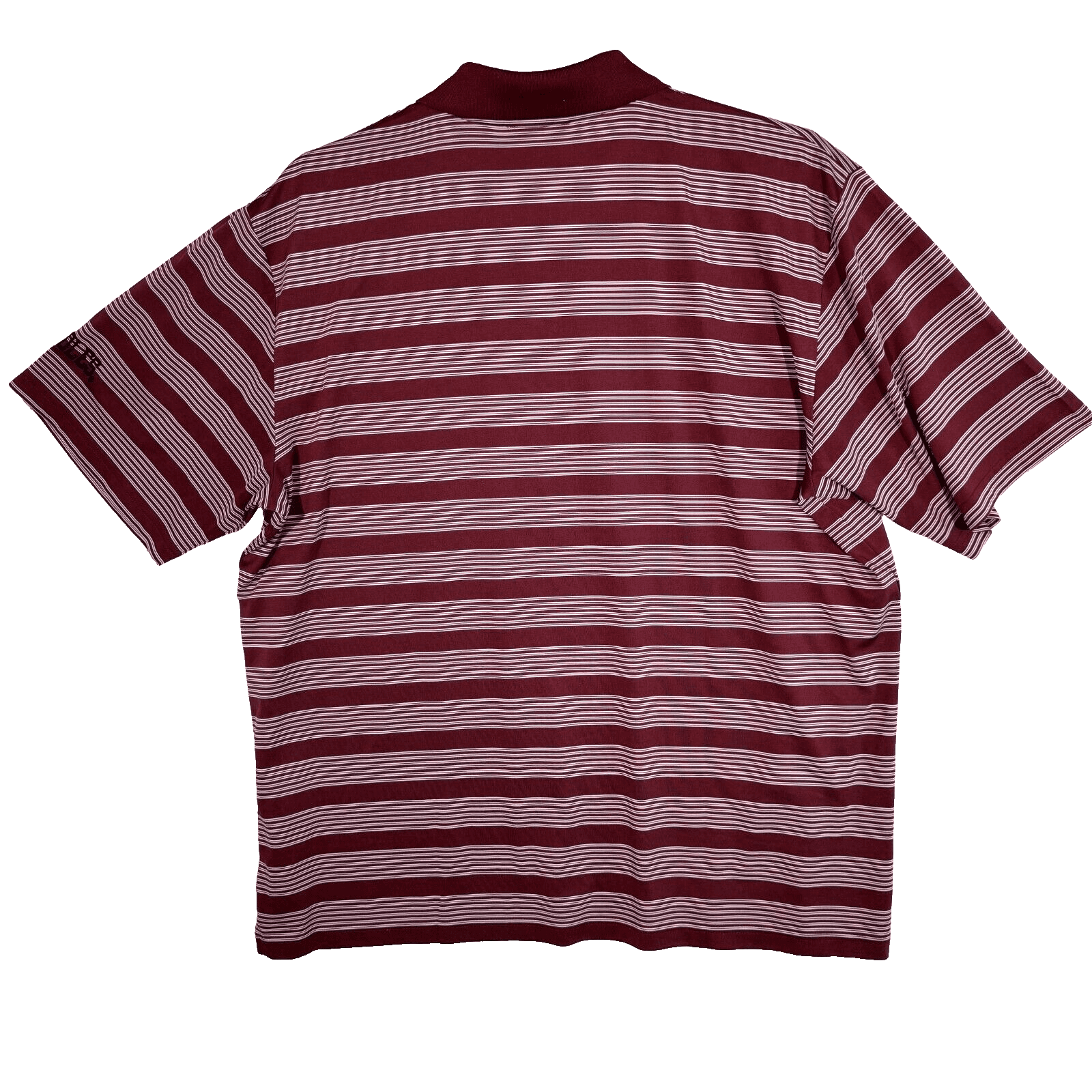 Knights Apparel Polo Shirt Men’s 2XL Maroon White Stripe Florida State Seminoles - Thumbnail 2