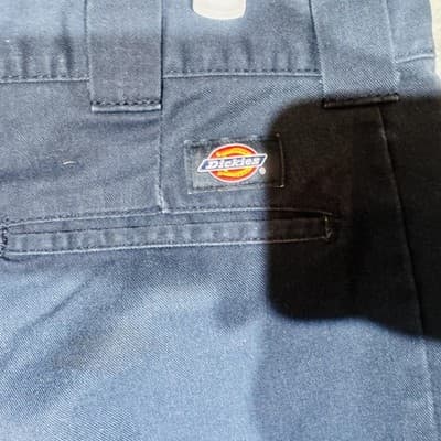 Dickies Pants Mens 34x30 Blue Cargo Regular Straight Workwear Polyester Cotton - Thumbnail 8